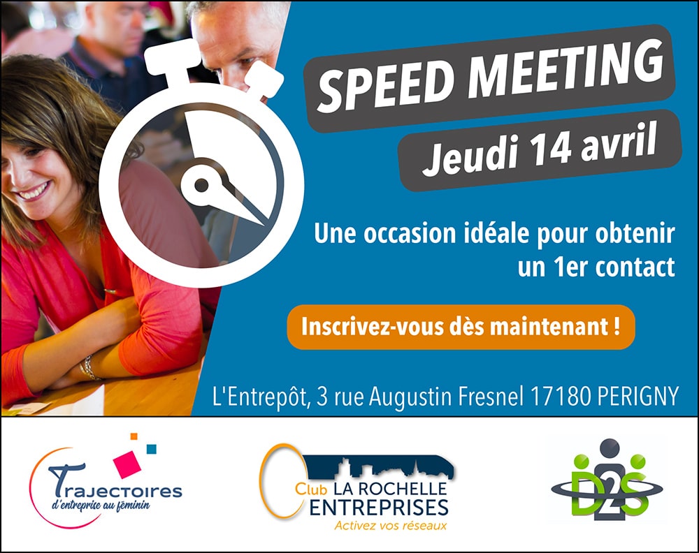 Speed Meeting avec les Clubs d'Entreprise de La Rochelle | Dompierre Sainte-Soulle | Trajectoires d'entreprise au Féminin